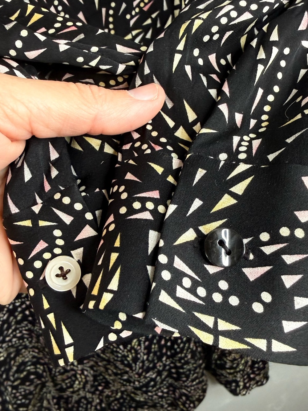 Diane von Furstenberg Silk Shirt Dress Button-Down Collared Midi Dress Size 8 - Picture 6 of 10